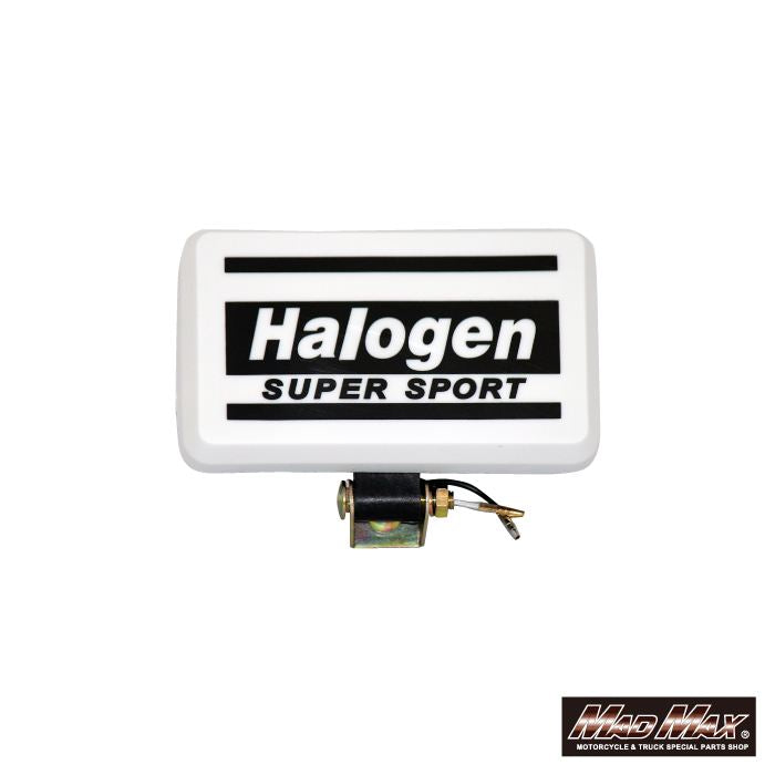 バイク用 角型 H3 ハロゲン ロケットカウル フォグランプ イエロー 縦90×横160×奥行70mm 1個 汎用(12V用)