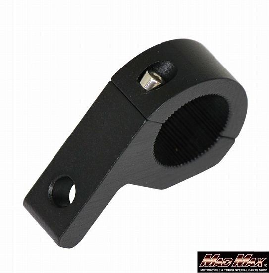 作業灯 投光器 フォグランプ 丸型パイプ用 取り付けステー ブラック 縦75×横51×厚み22mm 1個 汎用