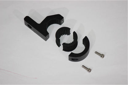 作業灯 投光器 フォグランプ 丸型パイプ用 取り付けステー ブラック 縦75×横51×厚み22mm 1個 汎用