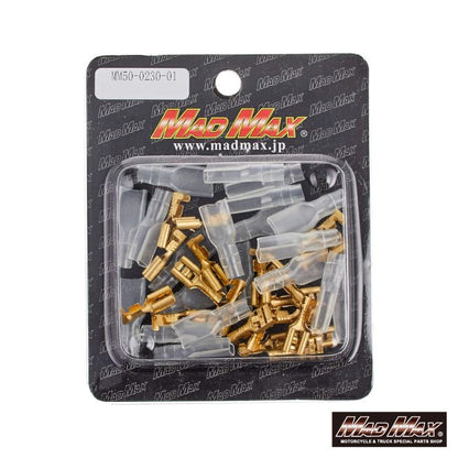 圧着ギボシ端子 平型 絶縁スリーブセット メス 20個セット 汎用