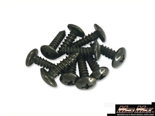 丸皿 タッピングネジ ブラック 4mm×16mm 10本入 汎用