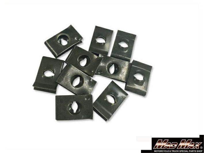 タッピングネジ用 クリップナット 縦16.5×横10.5×穴径6mm 10個入 汎用