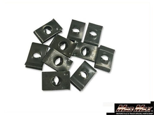 タッピングネジ用 クリップナット 縦16.5×横10.5×穴径6mm 10個入 汎用