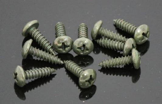 Pan Head Tapping Screws, Gray, 4mm x 16mm, 10 pcs, General Purpose
