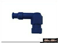 Spark Plug Cap 90 Degree L-Type Blue Length 63 x Height 42.5mm 1pc Universal