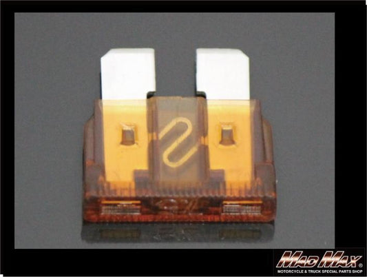 ATS flat fuse, 7.5A, brown, 19x19x5mm, 1 pc, universal (12V-24V compatible)
