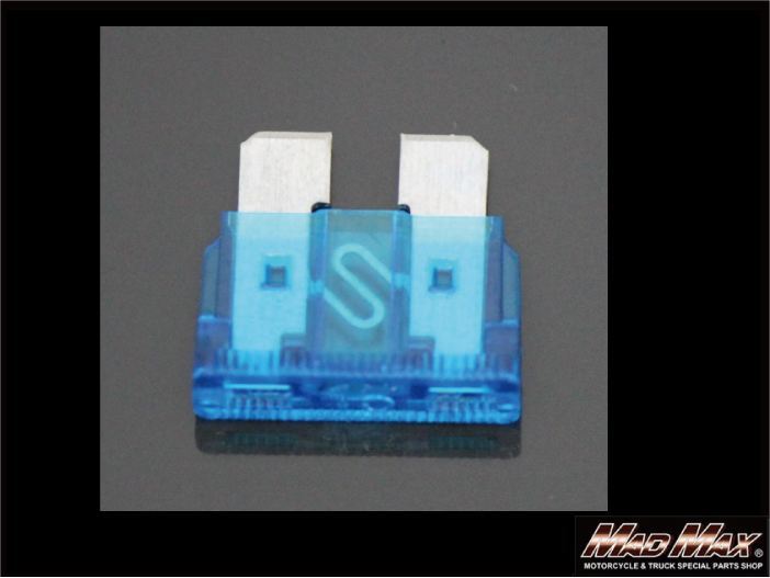 ATS Flat Fuse 15A Blue 19×19×5mm 1pc Universal (12V-24V compatible)