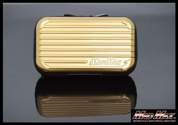 スーツケース型 アメニティポーチ ゴールド 縦110×横180×厚55mm