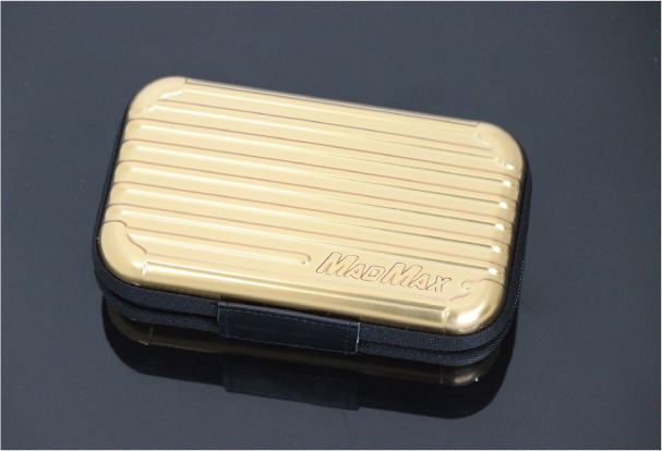 スーツケース型 アメニティポーチ ゴールド 縦110×横180×厚55mm