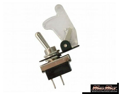 ミサイルスイッチ ON/OFF切替 クリア 縦63×横42×厚17mm 汎用(12V/24V兼用)