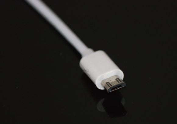 Micro-USBアダプタ ケーブル 充電器 android旧型専用 ホワイト 190mm 1本