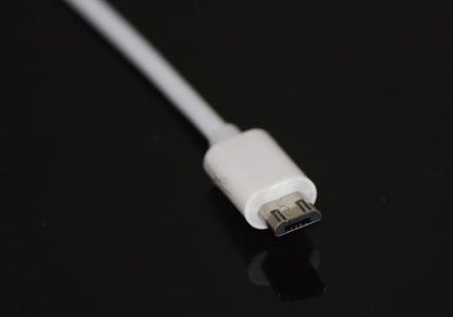 Micro-USBアダプタ ケーブル 充電器 android旧型専用 ホワイト 190mm 1本
