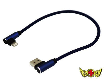 iPhone-Only Horizontal Charging USB Cable, Anti-Breakage, Blue, 240-270mm, 1 Piece, Universal