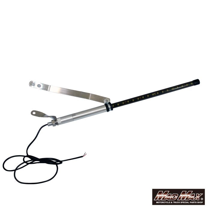 旗棒黒 LED ブルー発光 500mm 汎用