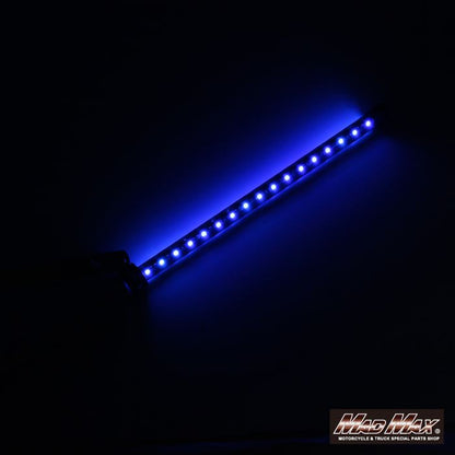 旗棒黒 LED ブルー発光 500mm 汎用