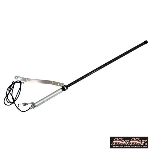 旗棒黒 LED ブルー発光 750mm 汎用