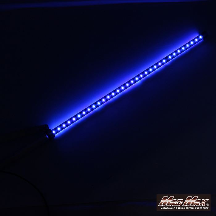旗棒黒 LED ブルー発光 750mm 汎用