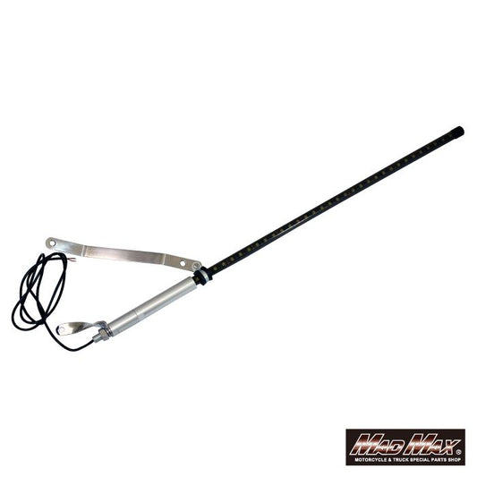 旗棒黒 LED ブルー発光 900mm 汎用