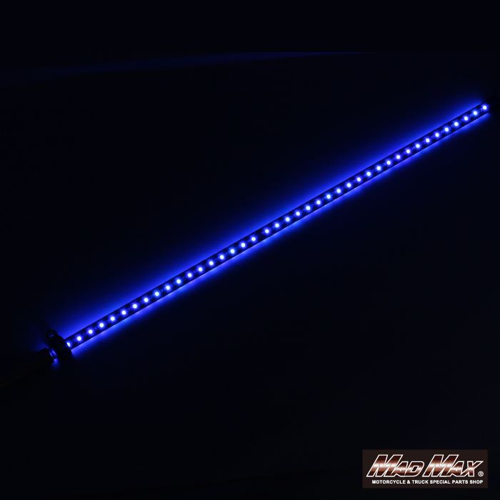 旗棒黒 LED ブルー発光 900mm 汎用