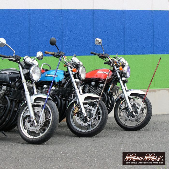 旗棒黒 LED ホワイト発光 900mm 汎用