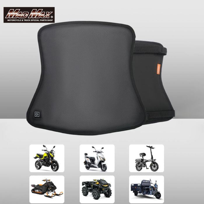 3段階温度調整機能付き シートヒーター ブラック 34×36cm 汎用