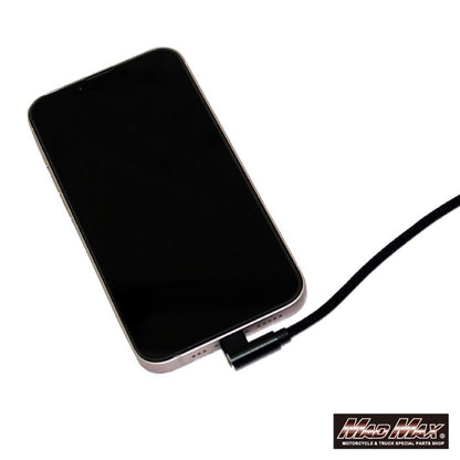 I型TYPE-C L型TYPE-C 充電ケーブル 60W対応 レッド 300mm 1本 汎用