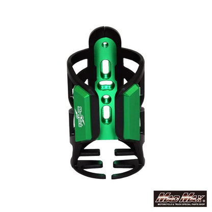 MrQuick製 オートバイ/自転車用 ドリンクホルダー ミラーステータイプ グリーン 汎用