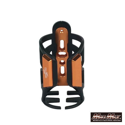MrQuick Motorcycle/Bicycle Drink Holder, Mirror Mount Type, Orange, Universal