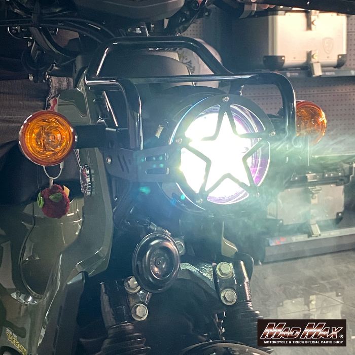 MrQuick製 スター ヘッドライトガード イエロー クロスカブ50/110