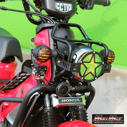 MrQuick製 ウィンカーガーニッシュ ブラック 2個セット クロスカブ110