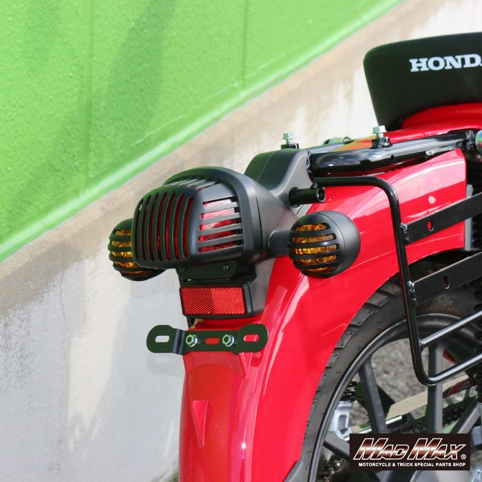 MrQuick製 ウィンカーガーニッシュ ブラック 2個セット クロスカブ110