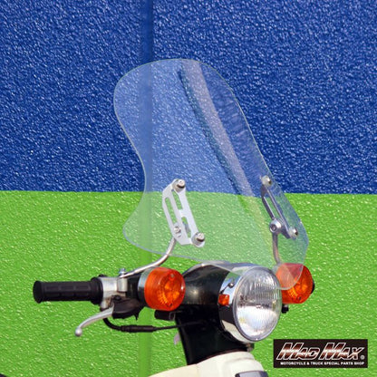 MrQuick製 フロントスクリーン クリア 高さ429×上幅370×下幅448mm 汎用