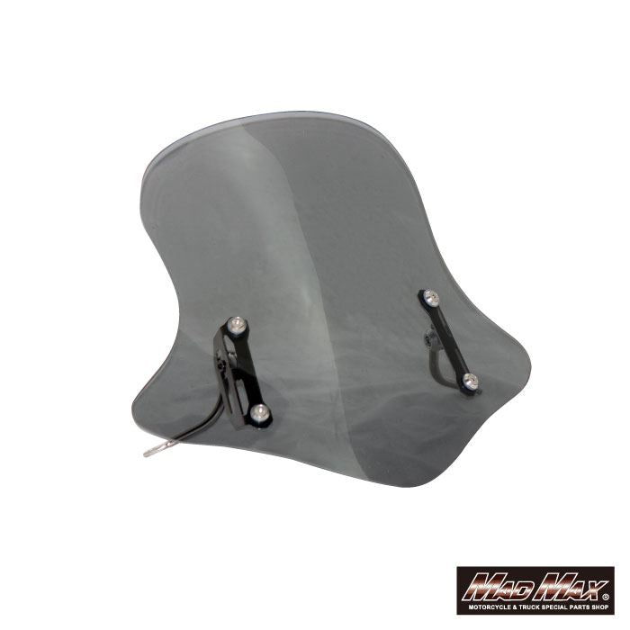 MrQuick製 フロントスクリーン スモーク 高さ429×上幅370×下幅448mm 汎用