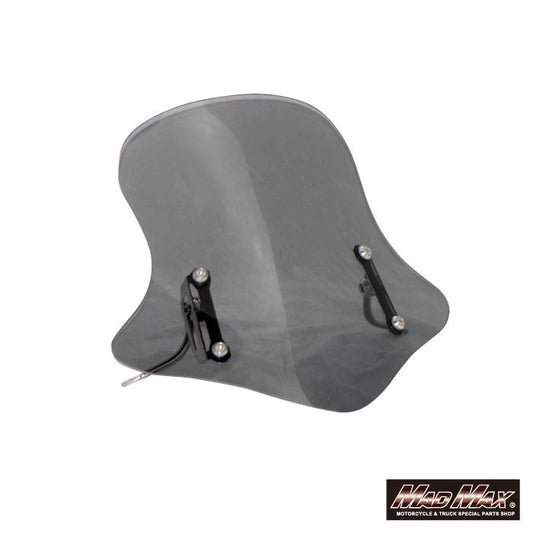 MrQuick製 フロントスクリーン スモーク 高さ429×上幅370×下幅448mm 汎用