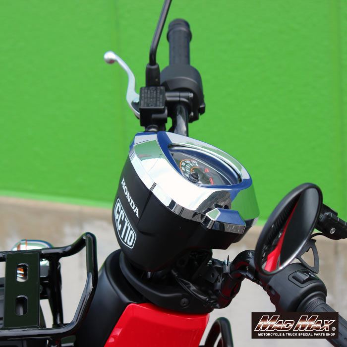 MrQuick Meter Cover, Chrome, Cross Cub 110