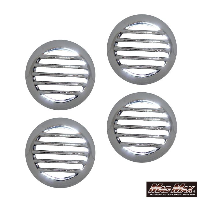 MrQuick製 ウィンカーガーニッシュ メッキ 4個セット モンキー125 ダックス125