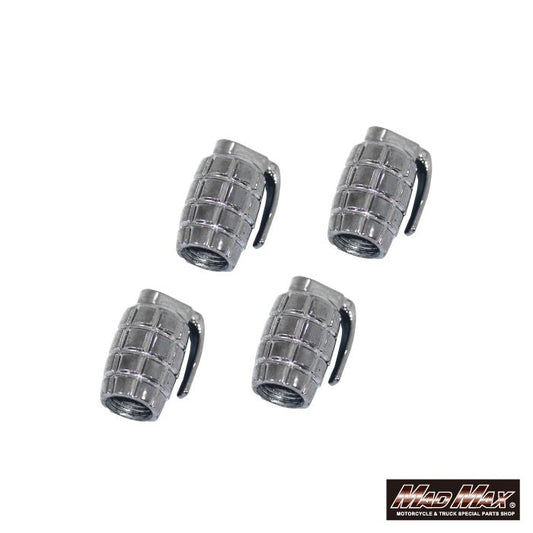 エアバルブキャップ 手榴弾 4個セット 汎用