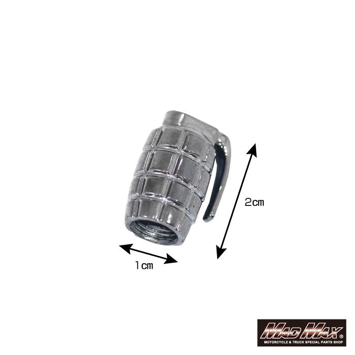 エアバルブキャップ 手榴弾 4個セット 汎用