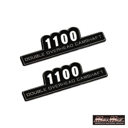 サイドカバーエンブレム 1100 貼り付けタイプ 左右セット 汎用