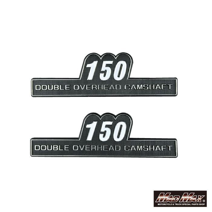 サイドカバーエンブレム 150 貼り付けタイプ 左右セット 汎用