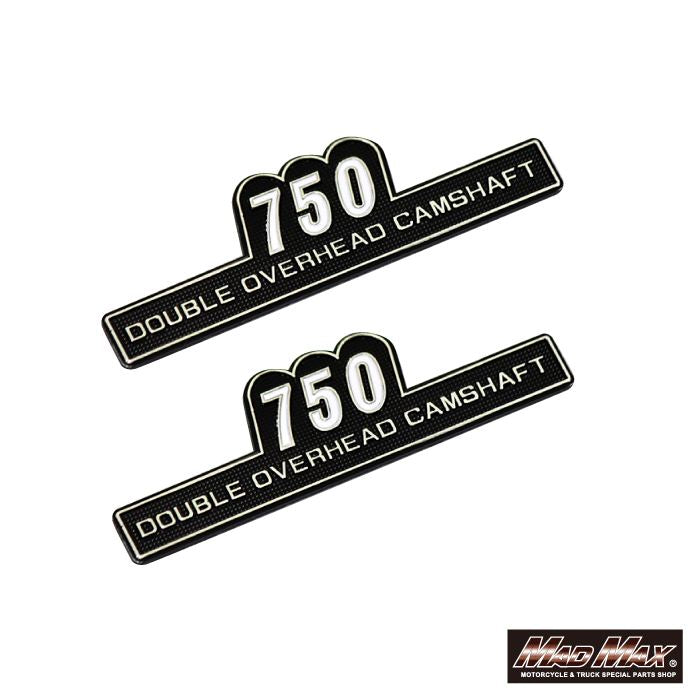 サイドカバーエンブレム 750 貼り付けタイプ 左右セット 汎用