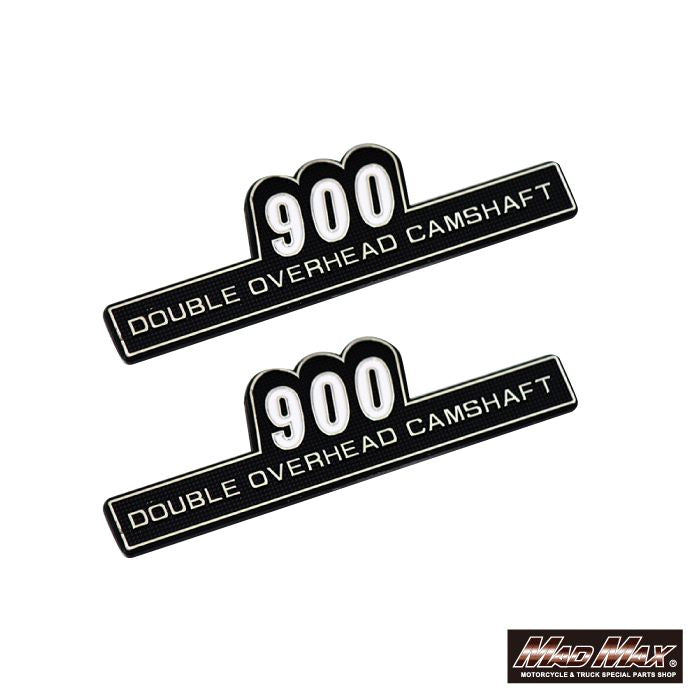 サイドカバーエンブレム 900 貼り付けタイプ 左右セット 汎用