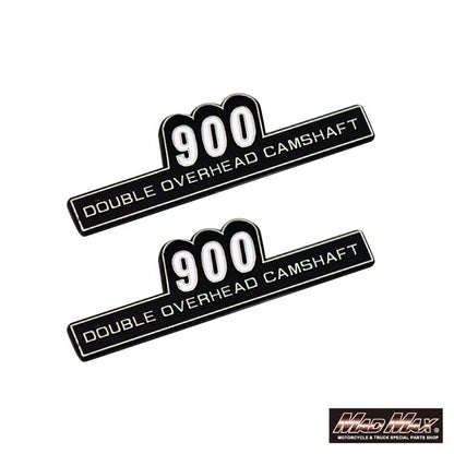 サイドカバーエンブレム 900 貼り付けタイプ 左右セット 汎用