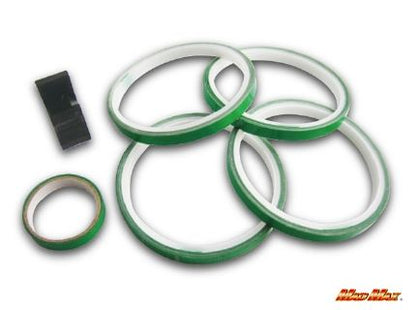 ホイールシール グリーン 幅7mm×長さ2.14m 4本セット