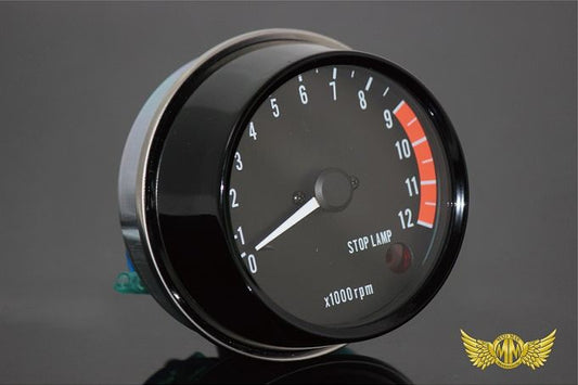 タコメーター Z1A KZ900/1000 ストップランプ警告付 汎用