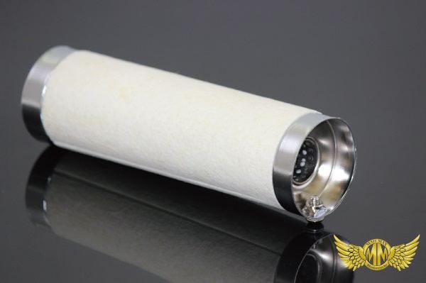 マフラー用 インナーサイレンサー メッキ 60φ 排気口23mm 汎用