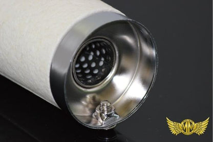 マフラー用 インナーサイレンサー メッキ 60φ 排気口23mm 汎用