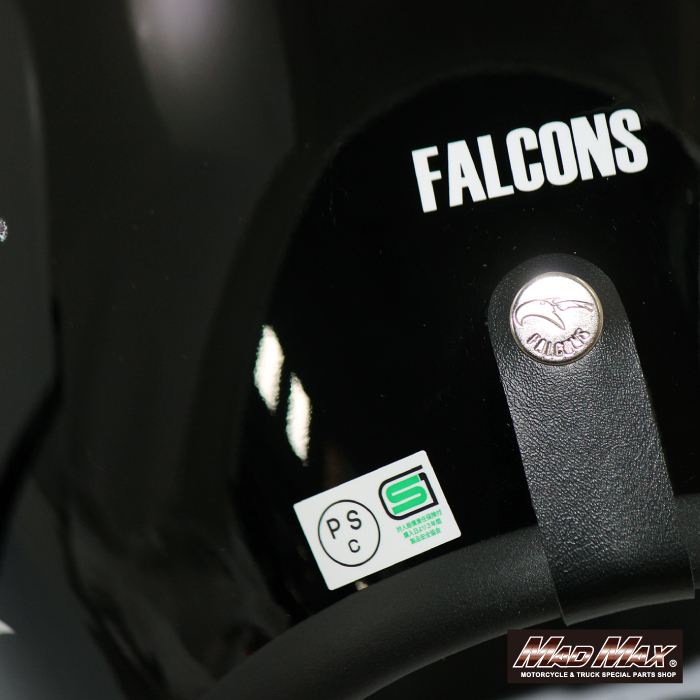 FALCONS スモールジェットヘルメット クリアシールド付 フリーサイズ