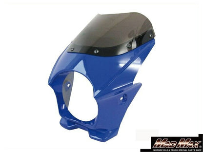 ビキニカウル ブルー 高さ300×横270×奥行き230mm 汎用(130φヘッドライト車用)