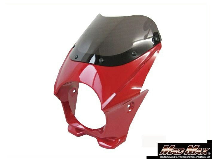 ビキニカウル レッド 高さ300×横270×奥行き230mm 汎用(130φヘッドライト車用)